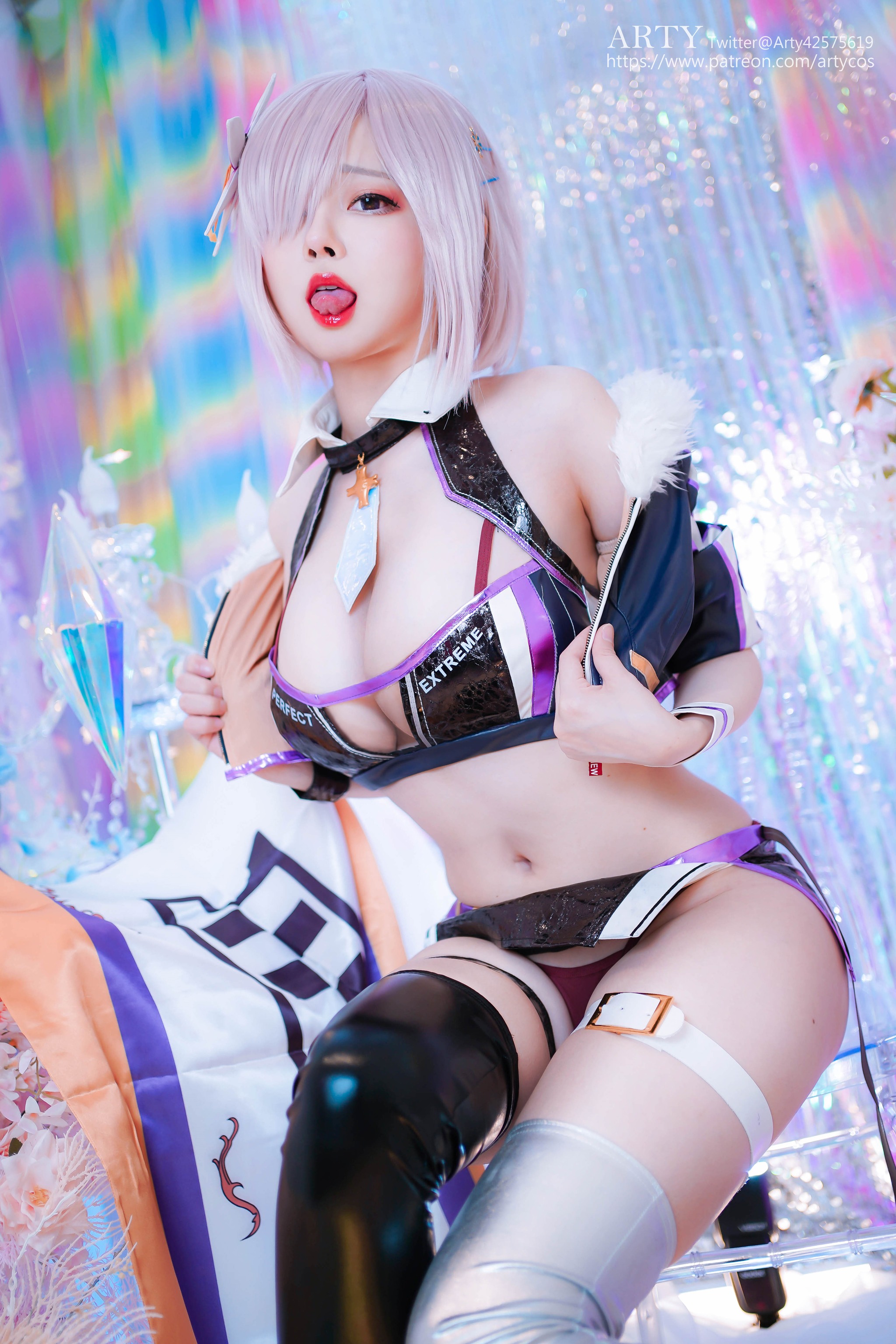 图片[1]-Arty亚缇 – NO.033 FGO Mash racing suit[22P]-XikXak